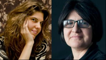 Las poetas Sonia Scarabelli y Carina Sedevich.