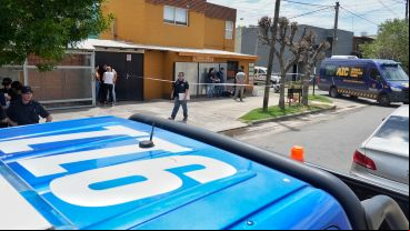 Solís al 200 bis, el lugar del crimen de este miércoles.