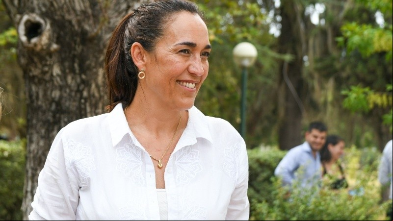 Erika Gonnet, ministra de Ambiente. 