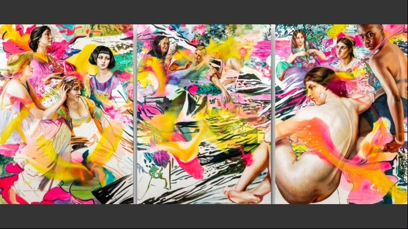 Obra de la pintora estadounidense Angela Fraleigh.