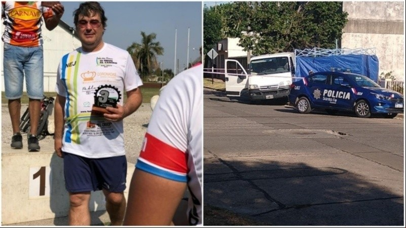 La víctima y la escena del crimen.
