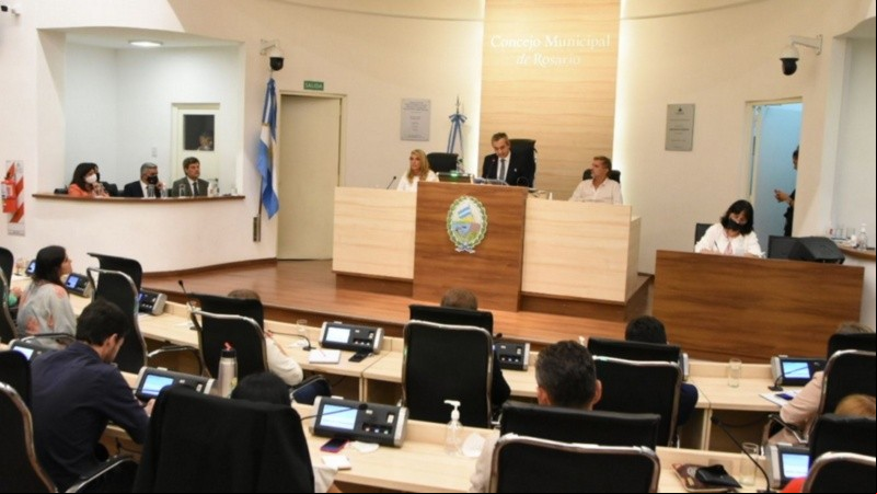 Javkin en la apertura de sesiones del año pasado. 