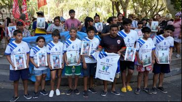 Dolor y reclamo en la marcha por Máximo, este viernes en el centro de Rosario