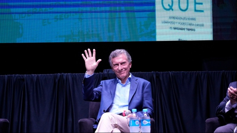 El ex presidente en el inicio de la presentación del libro