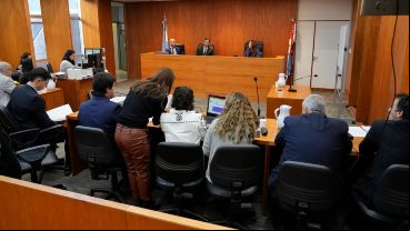 El juicio se inició pasadas las 8.30 en el Centro de Justicia Penal.