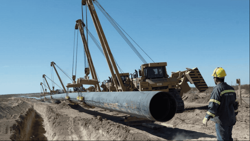 La obra del gasoducto llega a su fin.