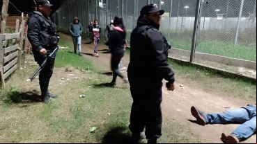 El lugar en el que quedó el cuerpo del hombre asesinado.
