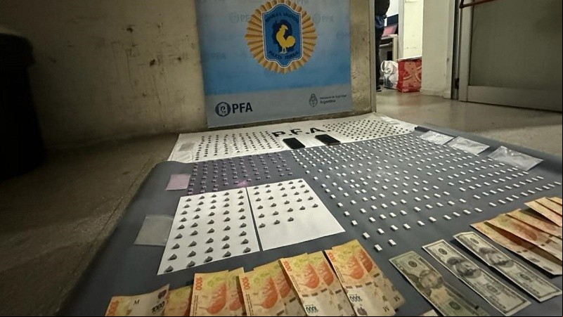 La droga incautada en los operativos de la Policía Federal. 