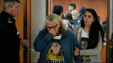 El llanto de la madre de Bocacha al salir de la audiencia