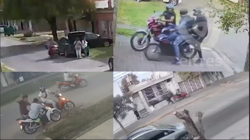 Distintos robos cometidos por motochorros en Rosario. 