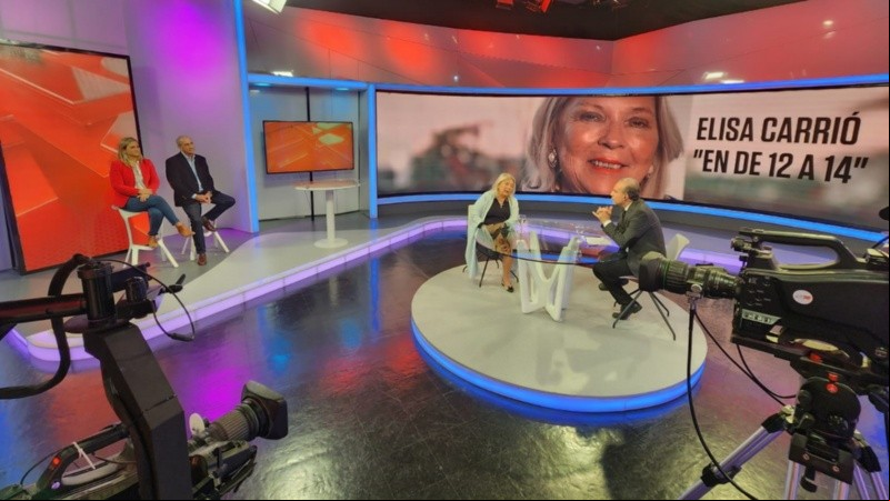 Elisa Carrió en De 12 a 14.