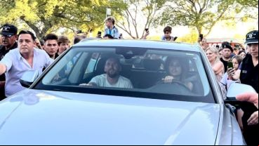 Messi con Antonela en Funes