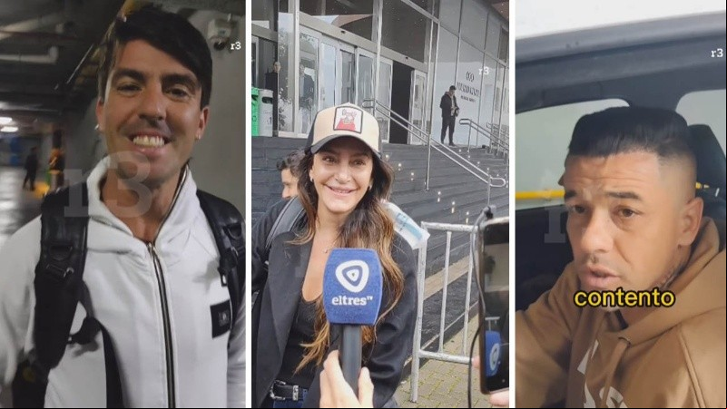 Parte de los invitados que llegaron al almuerzo por la despedida de Maxi Rodríguez.