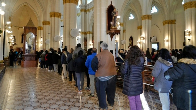 En 2020, por la pandemia, la iglesia estuvo cerrada.