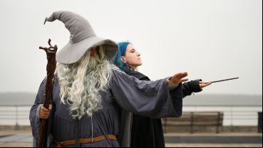 Mucho Cosplay se vio en los alrededores del CEC este jueves por la tarde.