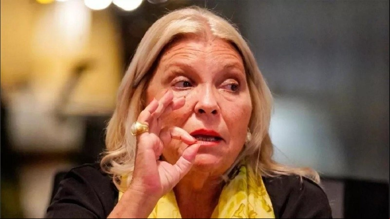La líder de la Coalición Cívica, Elisa Carrió.