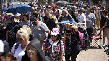 Hay gente acampando desde el lunes por Leda