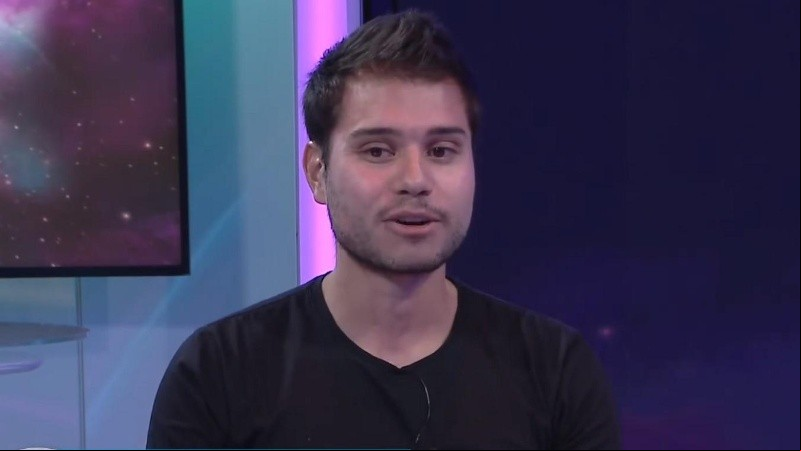 Juan Cruz Sirius, en los estudios de El Tres.