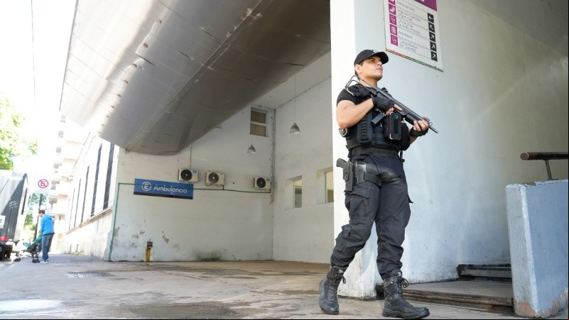El ingreso de la guardia después del crimen.