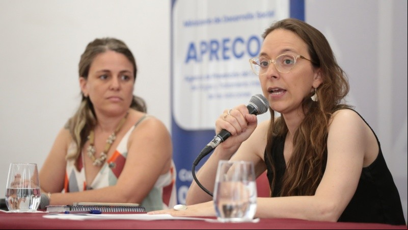 Camila Bettanin encabezó la presentación del jueves pasado en la sala Rodolfo Walsh.