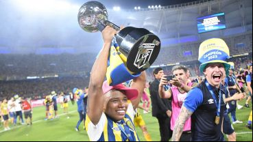Jaminton Campaz, una de las figuras de Central en la conquista de la Copa de la Liga 2023.