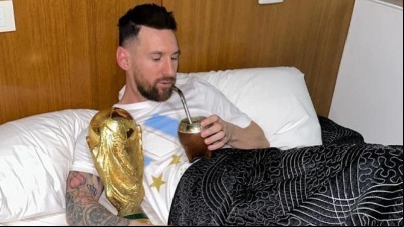 Una de las fotos que posteó Messi en su Instagram.