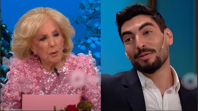 Mirtha Legrand y Facundo Moyano en 