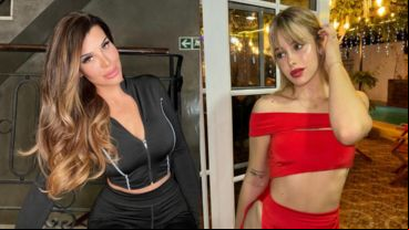 Charlotte Caniggia y Coti Romero.