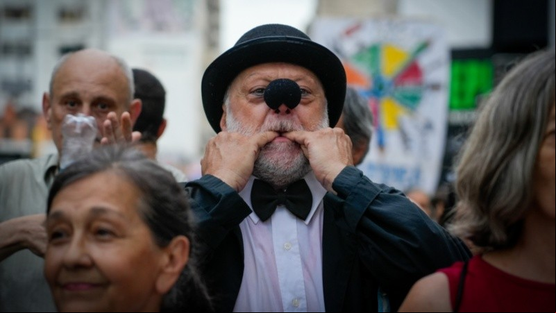 Artistas se manifestaron este miércoles.