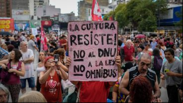 Artistas se manifestaron este miércoles.