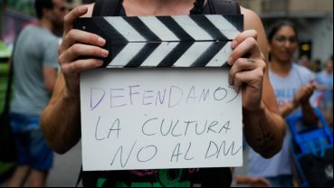 Marcha en defensa de la cultura en Rosario.