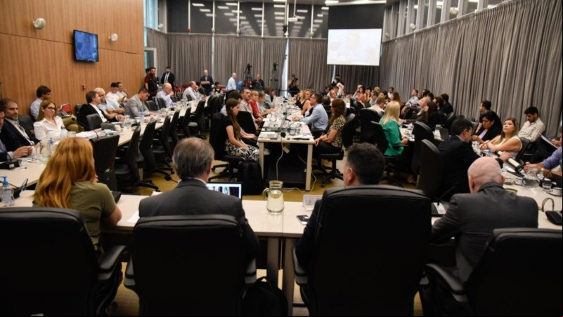 El plenario de comisiones en la reunión de este miércoles.