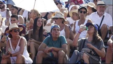 El calor se hizo sentir fuerte en Rosario.