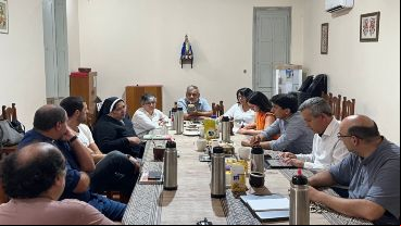 Imagen de la reunión que Javkin y Belay encabezaron este lunes.