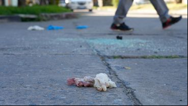 Una postal del terror en Rosario.