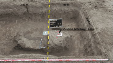 Hallazgo durante los trabajos en 2019 del Equipo Argentino de Antropología Forense.