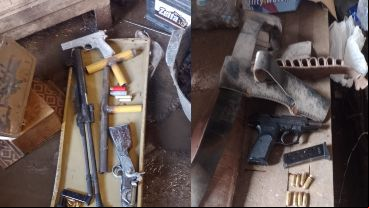 Material secuestrado en los allanamientos.