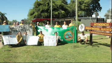 El reclamo de los trabajadores de Parque Islas de Santa Fe.