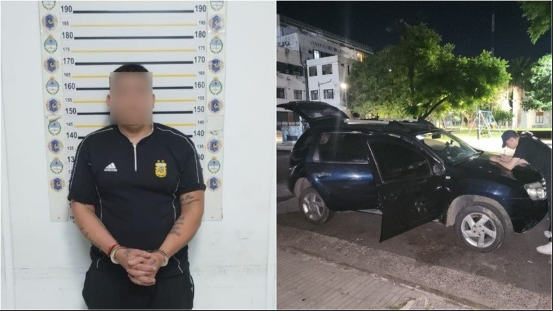 El final del periplo de Acotto, en el centro de Rosario, interceptado por agentes encubiertos.