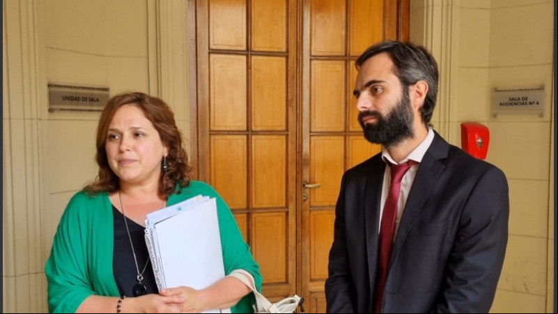 Acusación. Los fiscales Bárbara Ilera y Ezequiel Hernández.