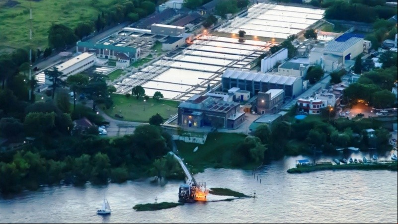 La planta potabilizadora de Rosario.