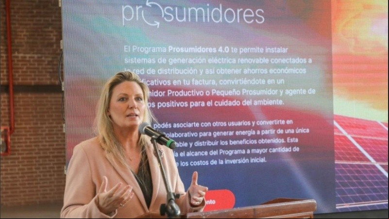 Verónica Geese, en la presentación del programa.