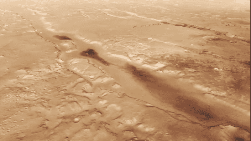 El orbitador Mars Express llegó a Marte en 2003.