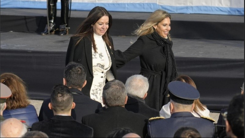La ministra Sandra Pettovello con la diputada Romina Diez.
