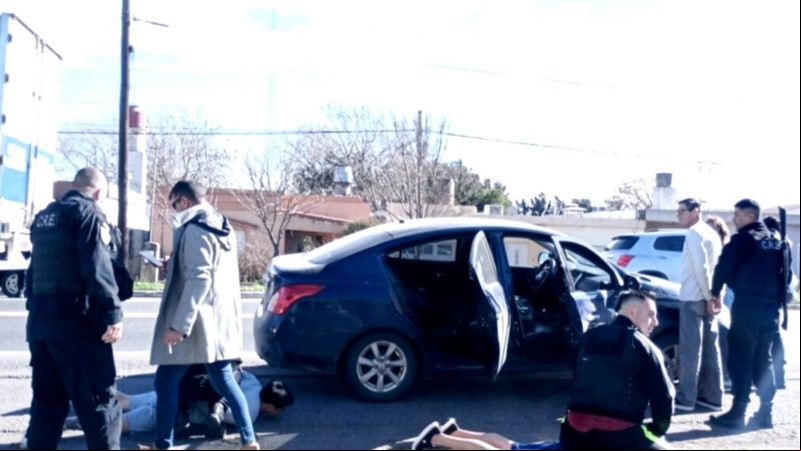 El arresto tuvo lugar en la 33, cerca de Villada y camino a Chabás.