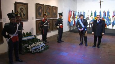 Milei en los actos de Tucumán.