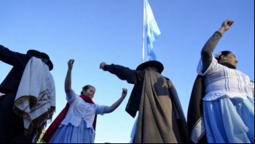 La celebración del Día de la Independencia en Rosario.