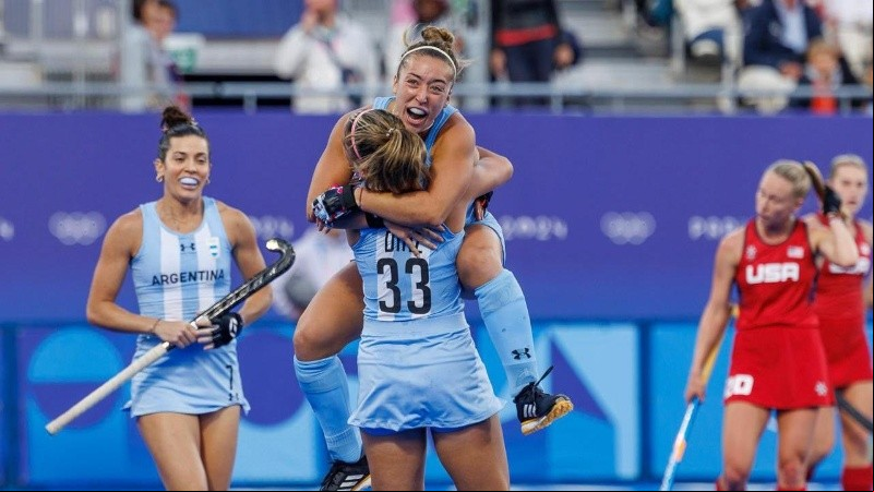 Las Leonas golearon a Estados Unidos.