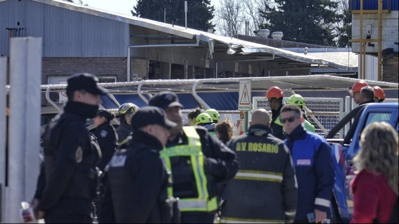 Los trabajadores de la firma evacuados.