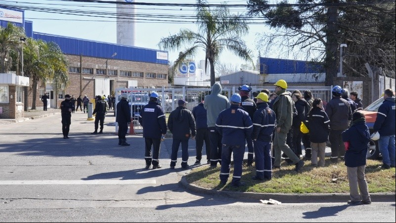 Los trabajadores de la firma evacuados.
